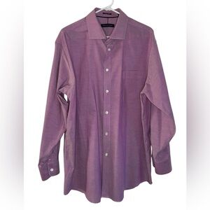 Tommy Hilfiger Wrinkle Free Button Up Shirt Purple Men’s Size XL Regular Fit